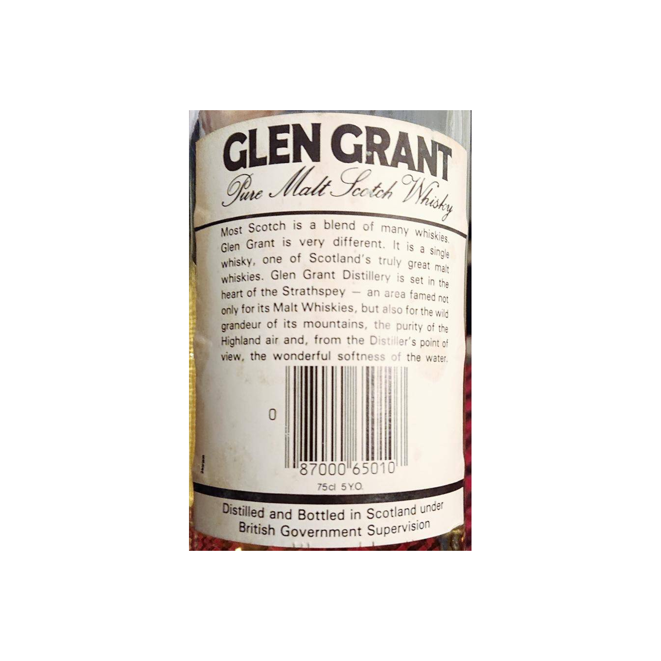 Glen Grant 1982 5 Years Single Malt Whisky 3