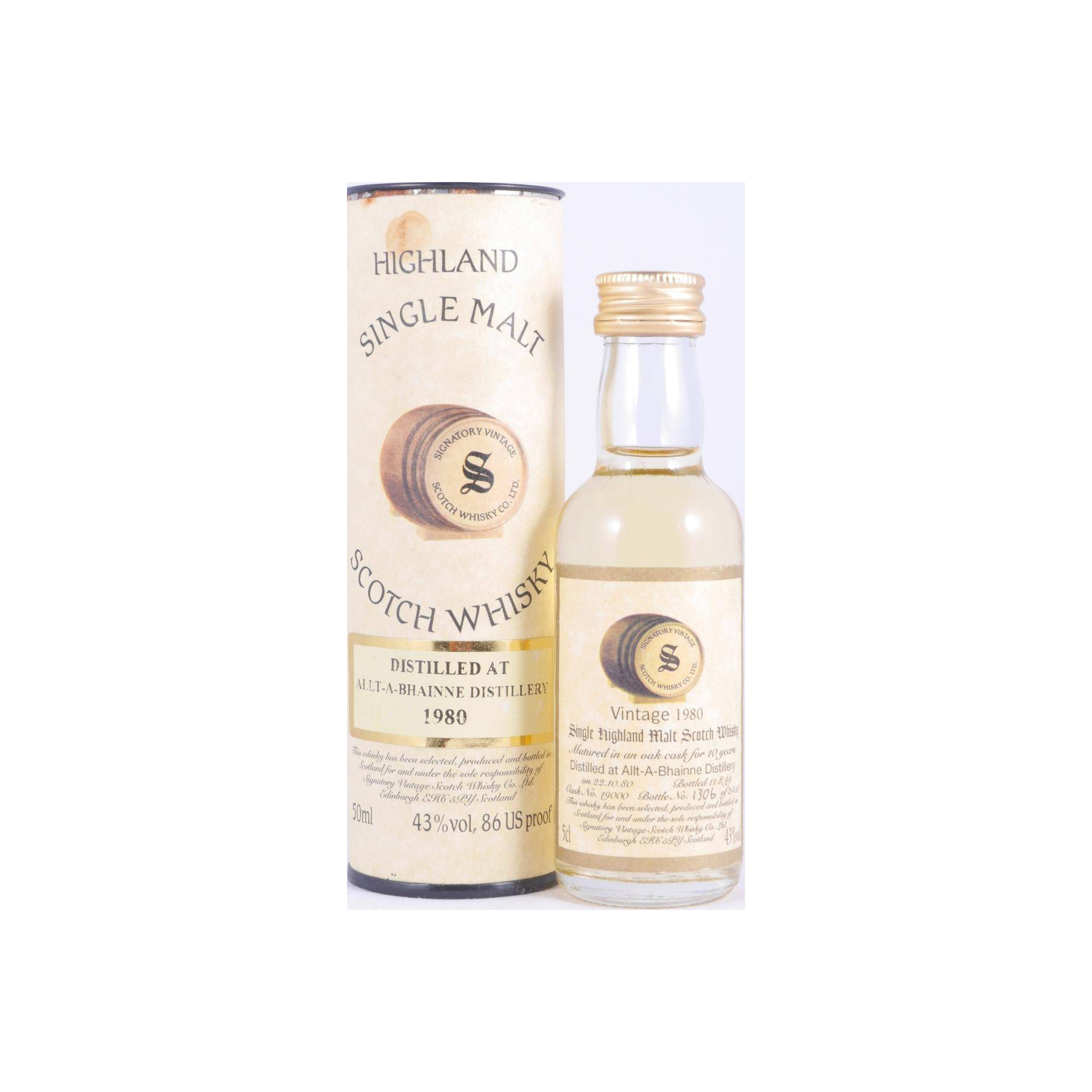 Allt-A-Bhainne Vintage Collection 1980 18 Years Single Malt Whisky 2