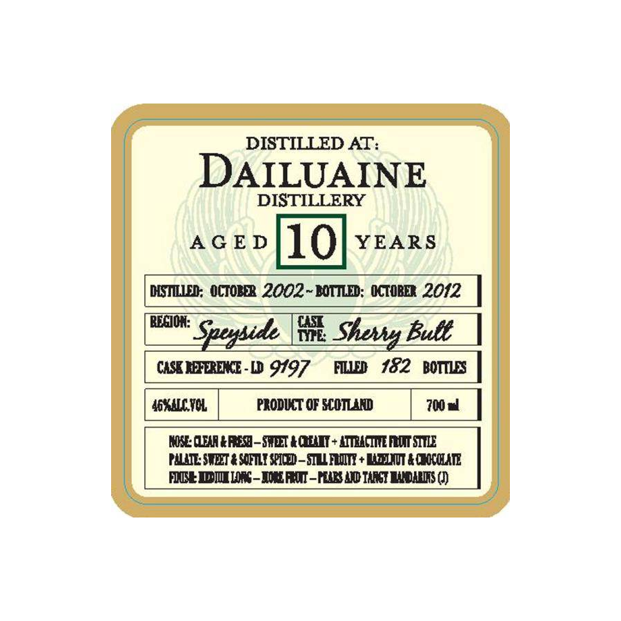 Dailuaine 2002 10 Years Single Malt Whisky