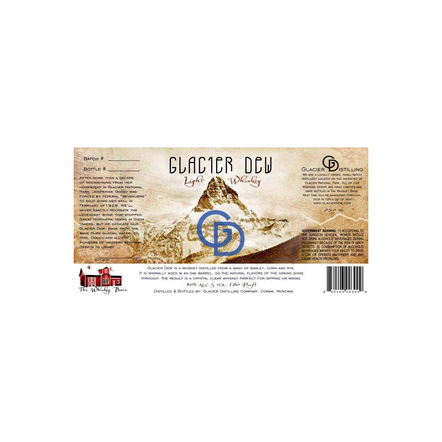 Glacier Distilling Glacier Dew