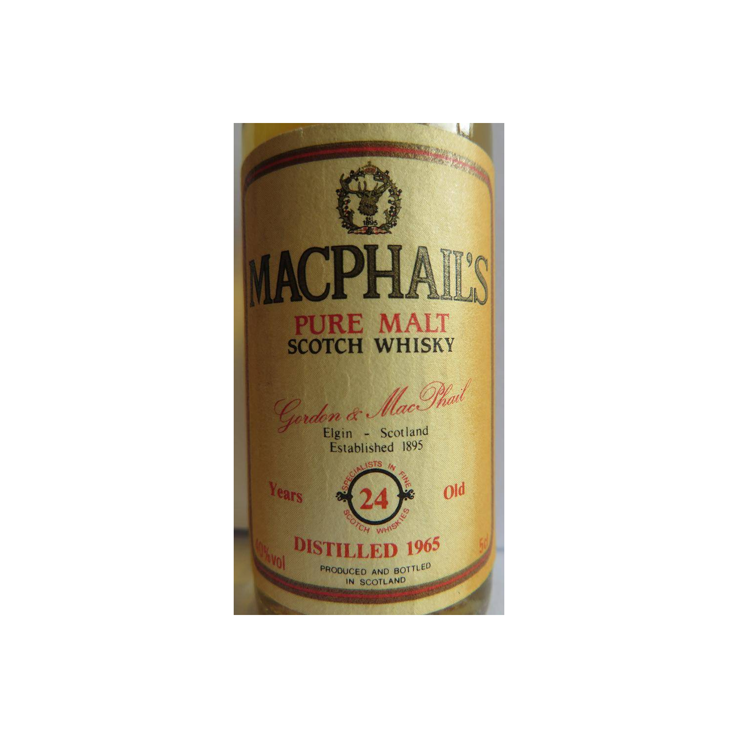 Gordon & MacPhail 1965 24 Years Single Malt Whisky 3