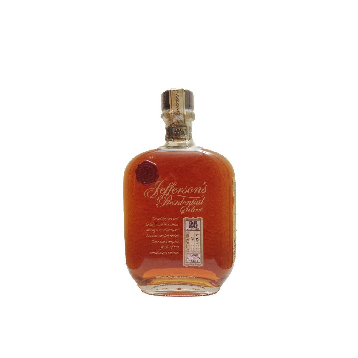 Jefferson's 25 Years Bourbon Whisky