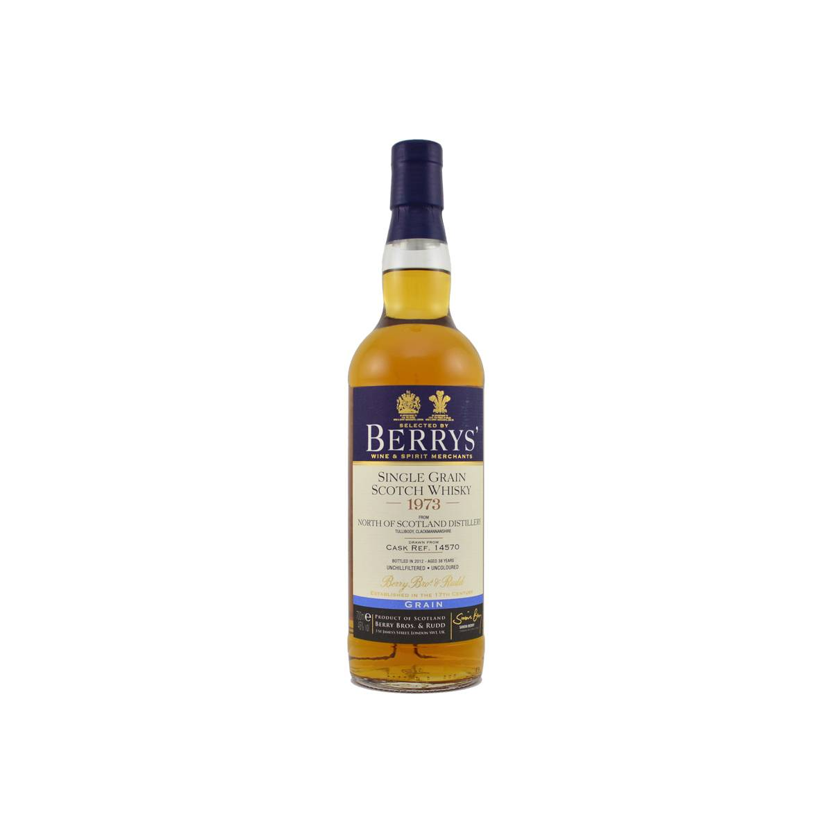 North of Scotland 1973 38 Years Single Grain Whisky