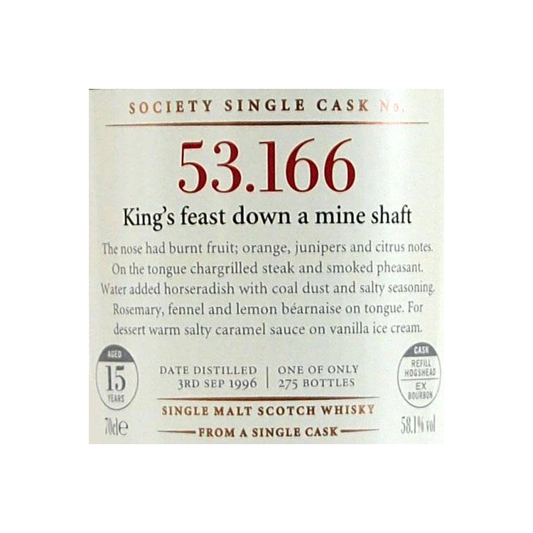 The Scotch Malt Whisky Society 1996 15 Years Single Malt Whisky