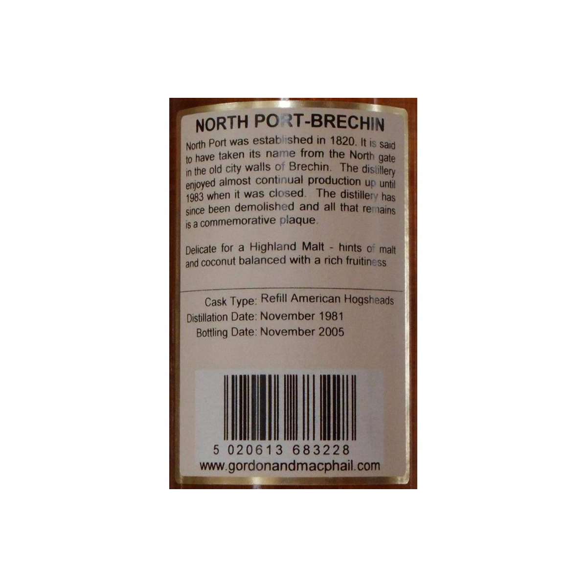 North Port Connoisseurs Choice 1981 24 Years Single Malt Whisky 2
