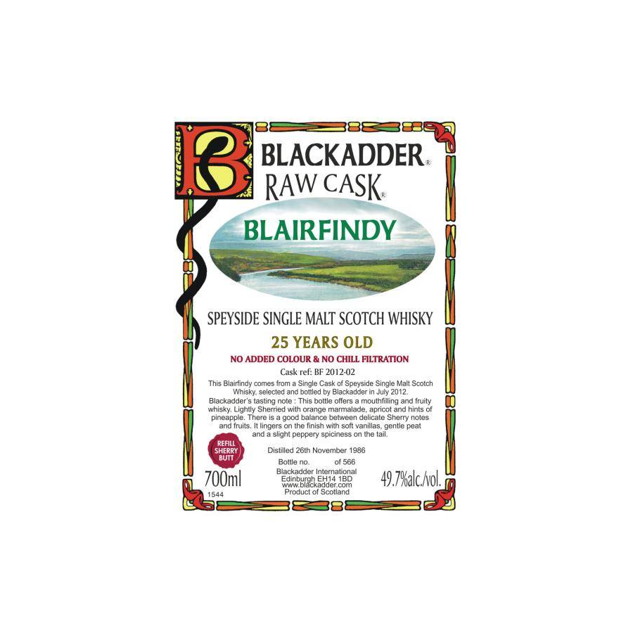 Blackadder Raw Cask 1986 25 Years Single Malt Whisky