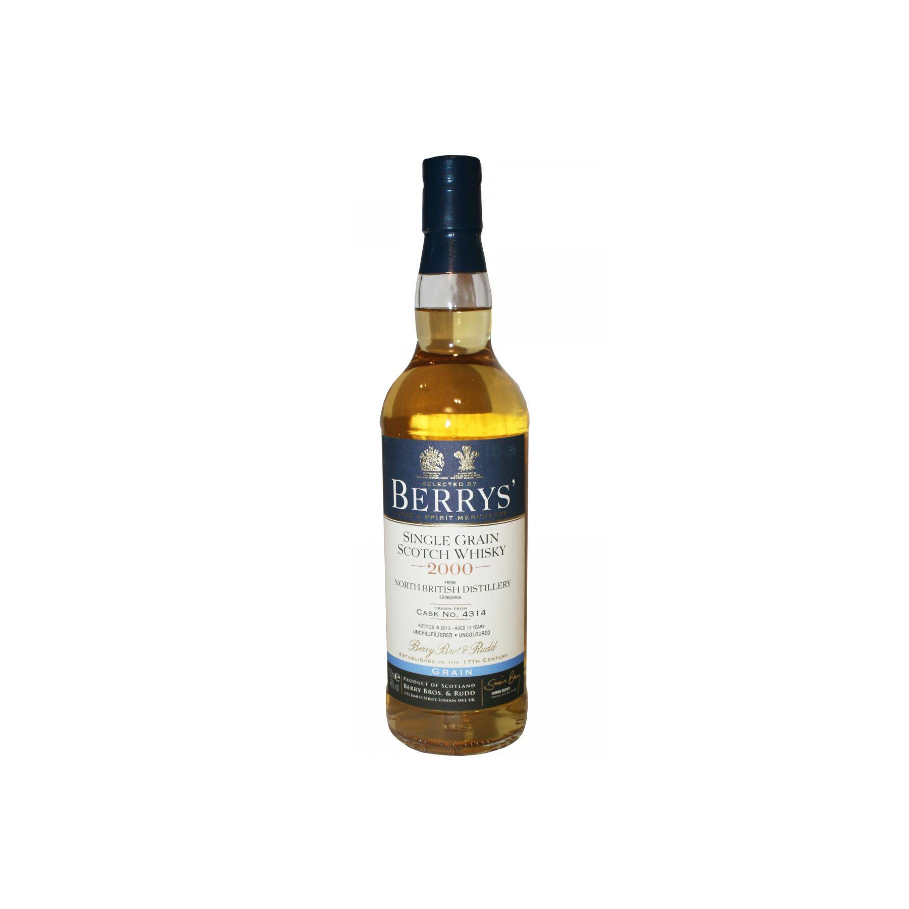 North British 2000 13 Years Single Grain Whisky