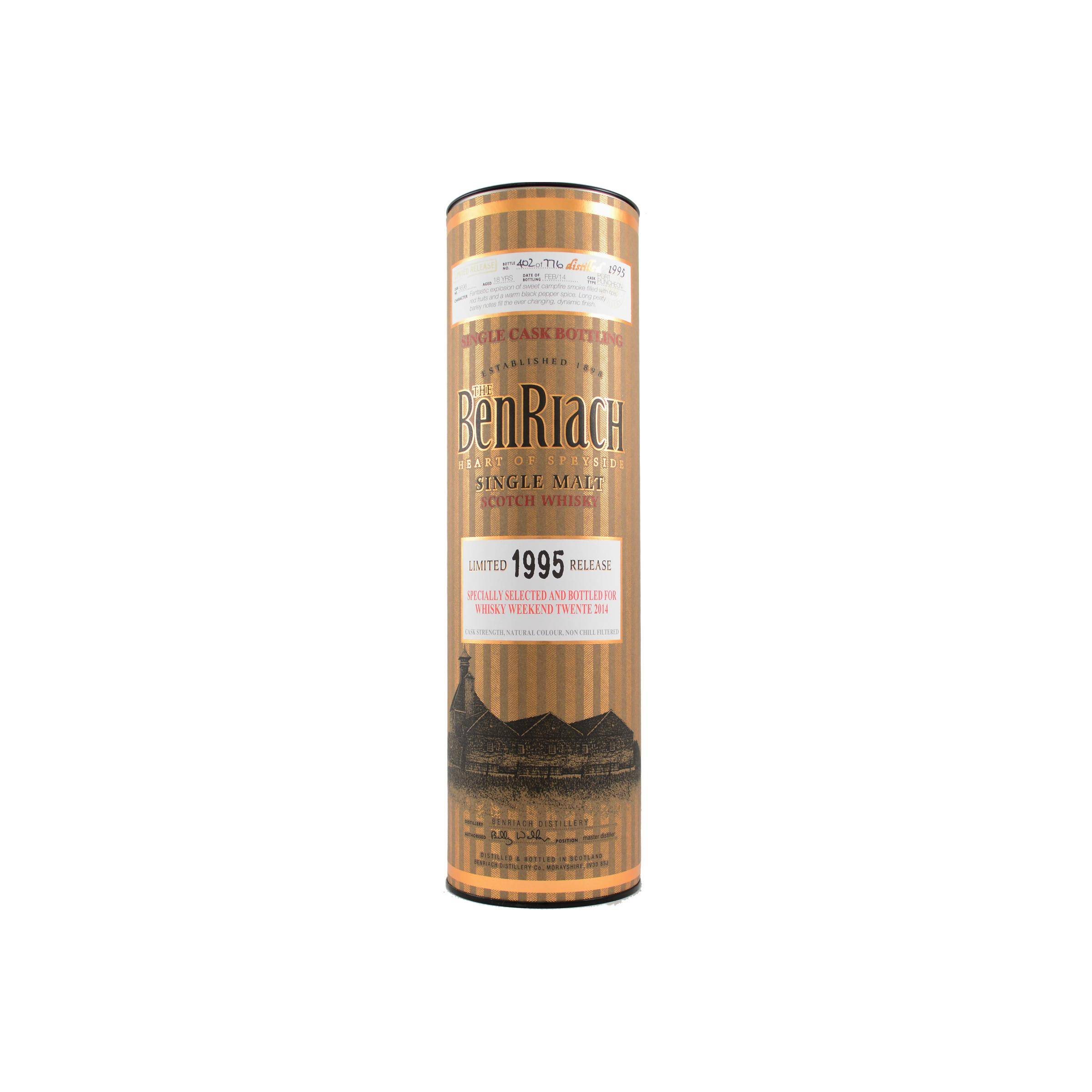 BenRiach Individual Cask Bottling 1995 18 Years Single Malt Whisky 2