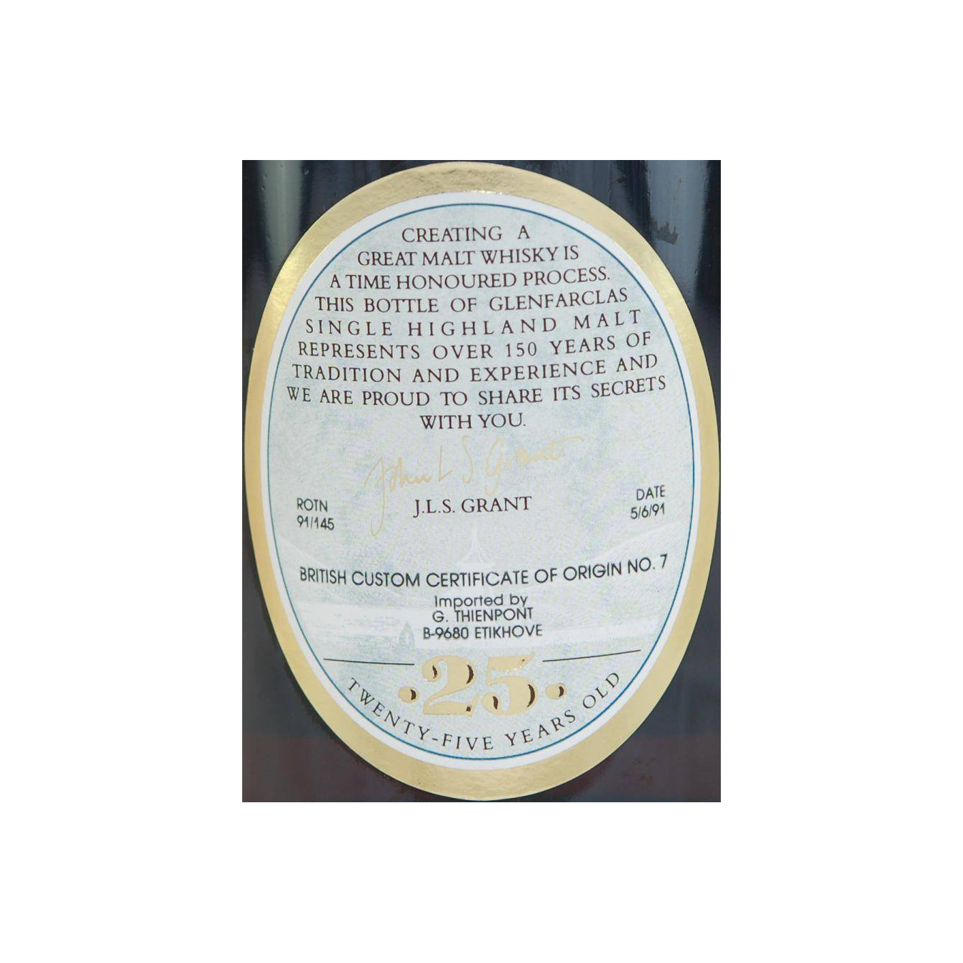 Glenfarclas 25 Years Single Malt Whisky 3