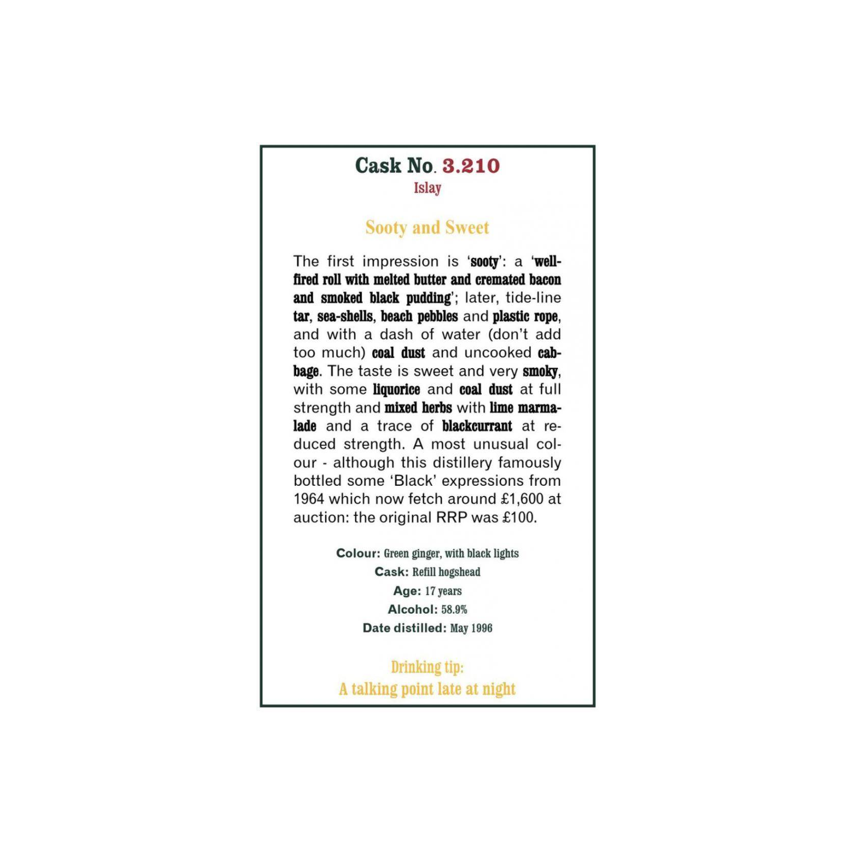The Scotch Malt Whisky Society 1996 17 Years Single Malt Whisky