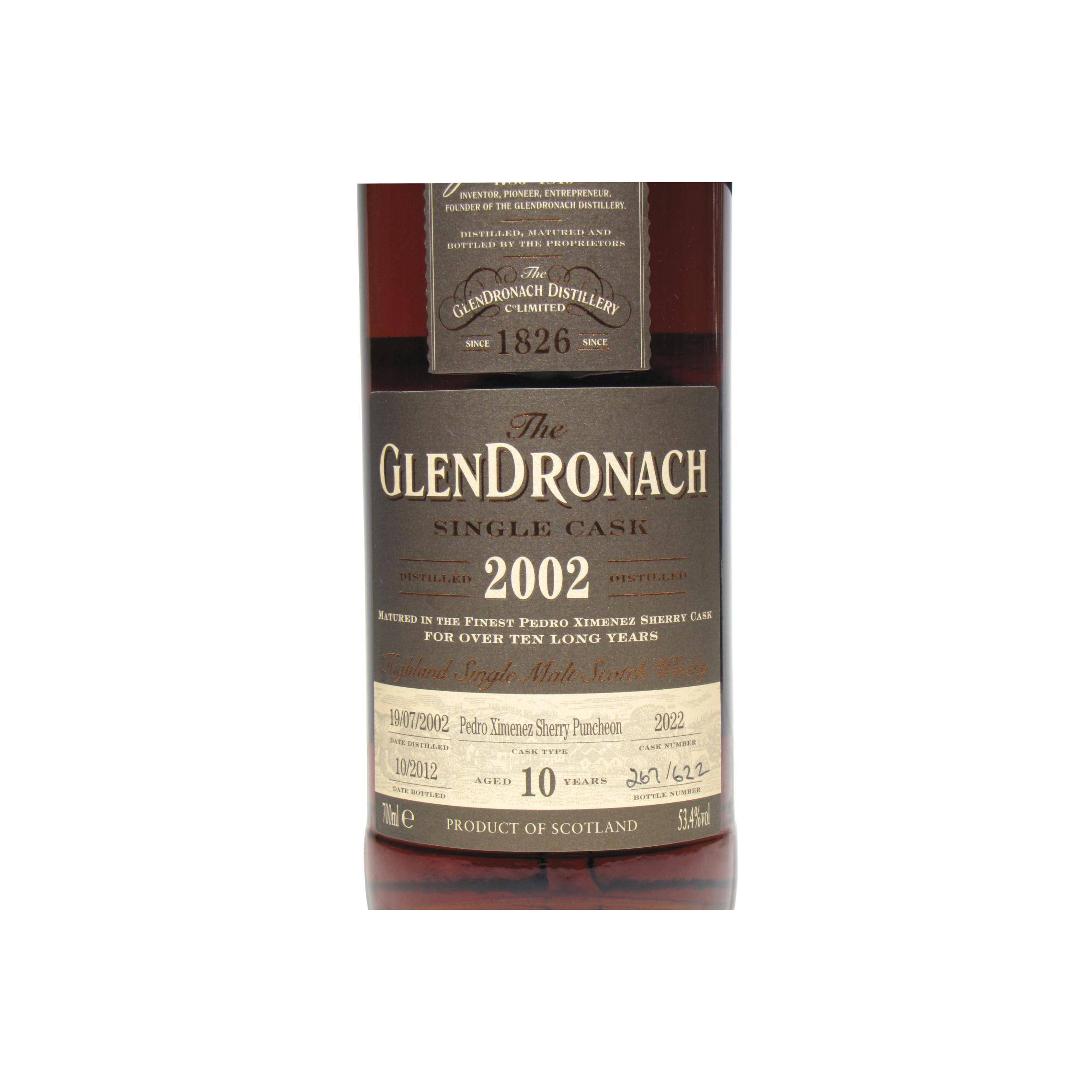 GlenDronach Single Cask 2002 10 Years Single Malt Whisky 2