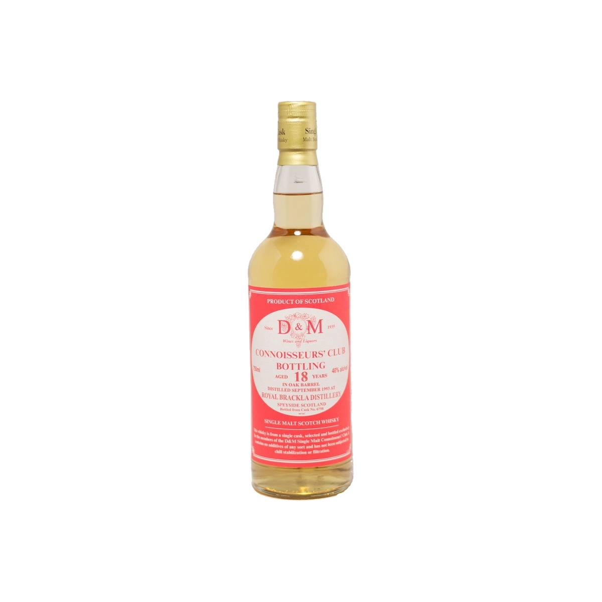 Royal Brackla 1993 18 Years Single Malt Whisky
