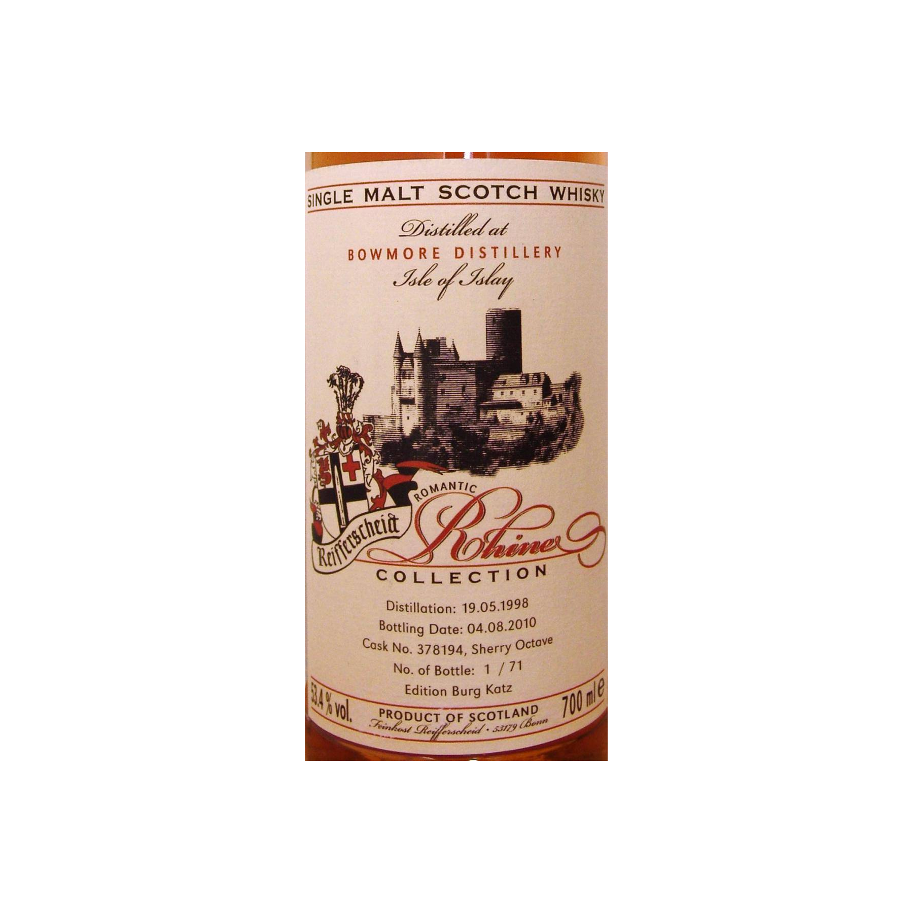 Bowmore 1998 12 Years Single Malt Whisky 2