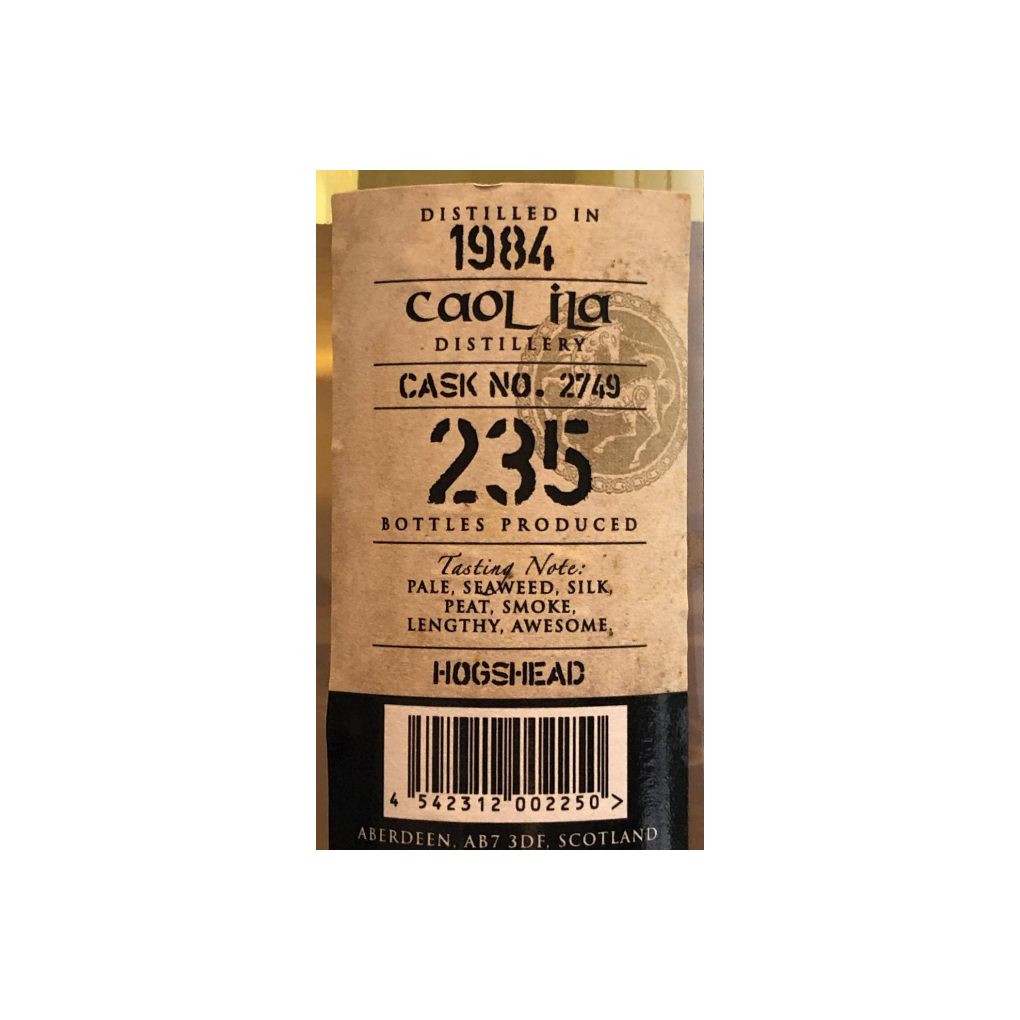 Caol Ila Single Cask 1984 28 Years Single Malt Whisky 2