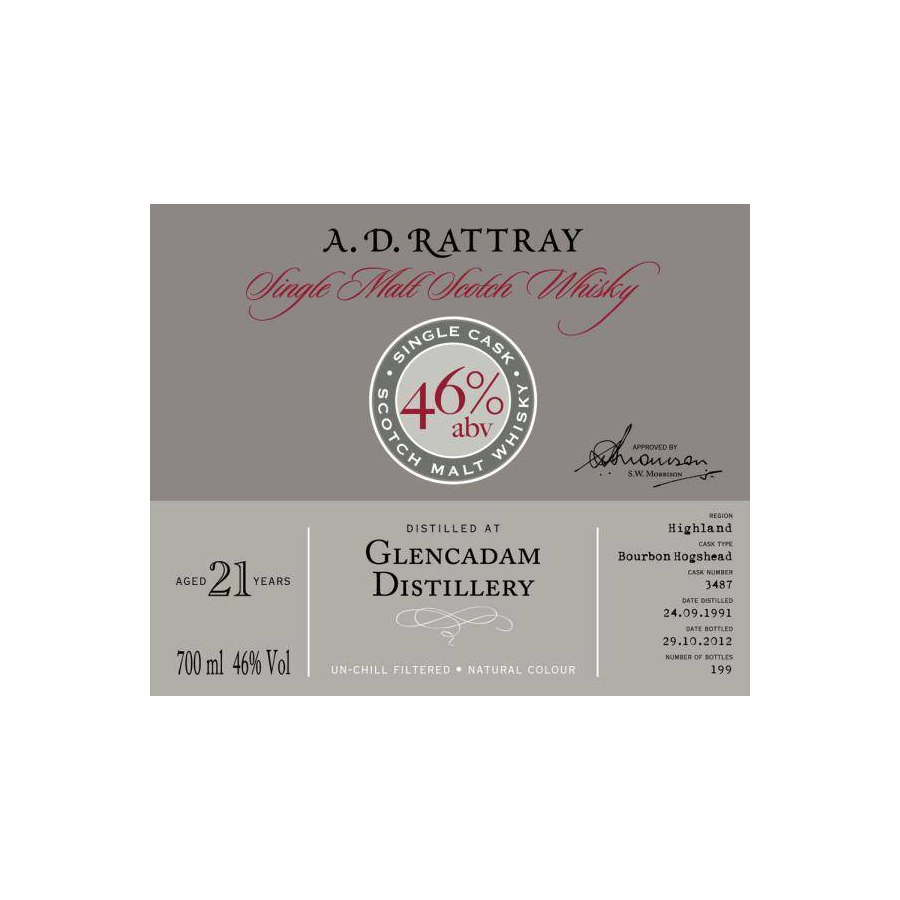 Glencadam Single Cask 1991 21 Years Single Malt Whisky 2