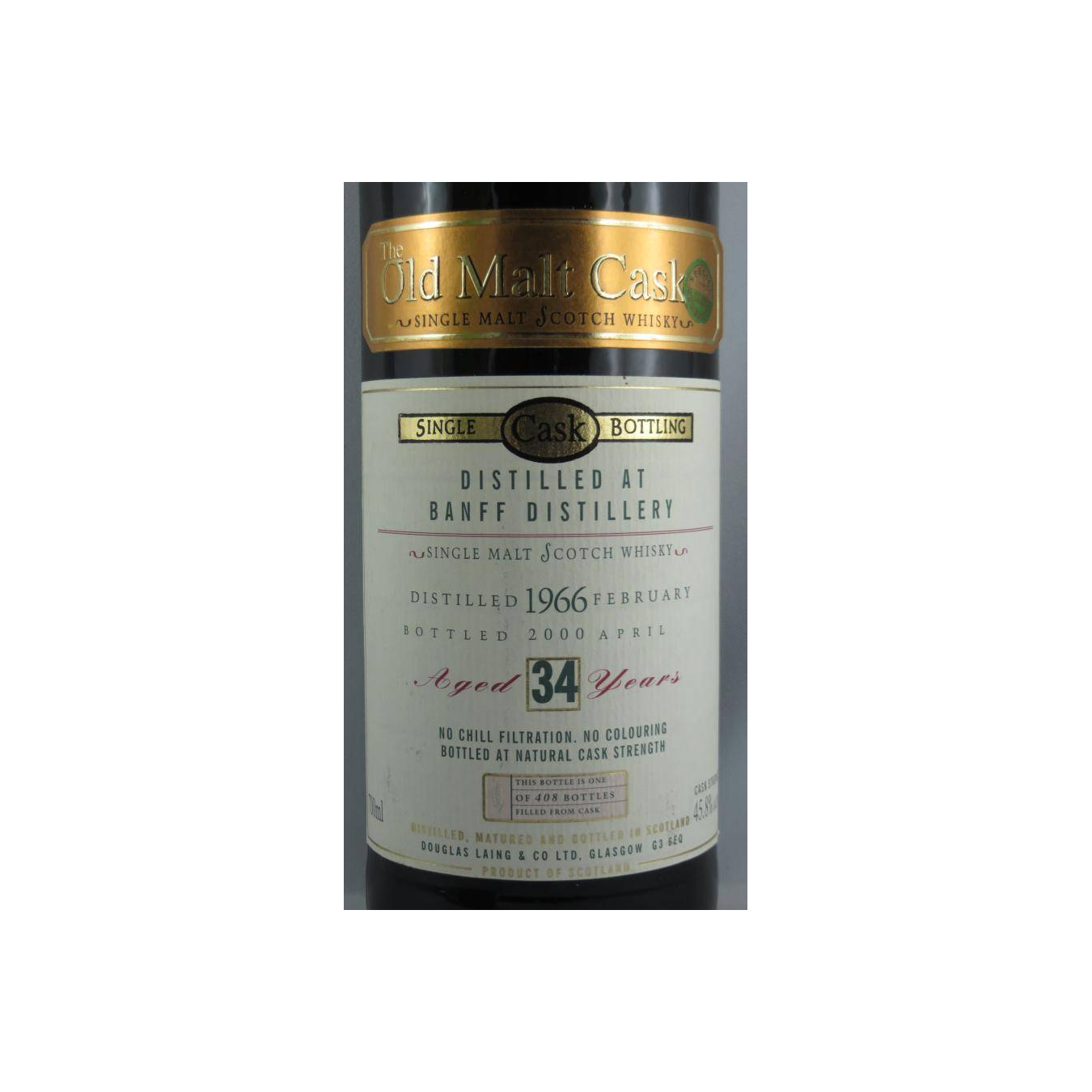 Banff Old Malt Cask 1966 34 Years Single Malt Whisky 3