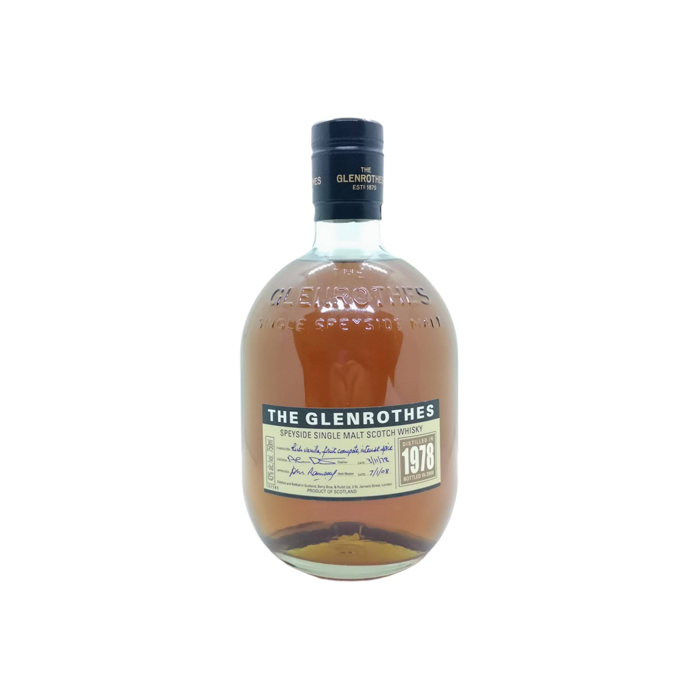 The Glenrothes 1978 29 Years Single Malt Whisky