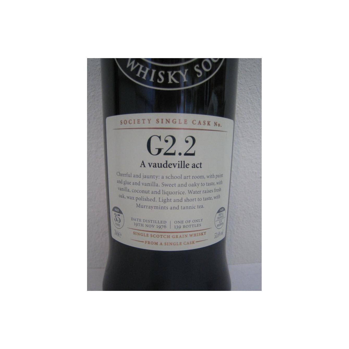 The Scotch Malt Whisky Society 1976 35 Years Single Grain Whisky 2