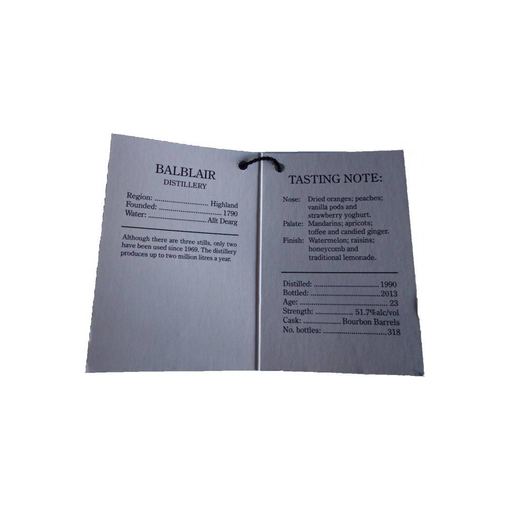 Balblair Small Batch 1990 23 Years Single Malt Whisky 2