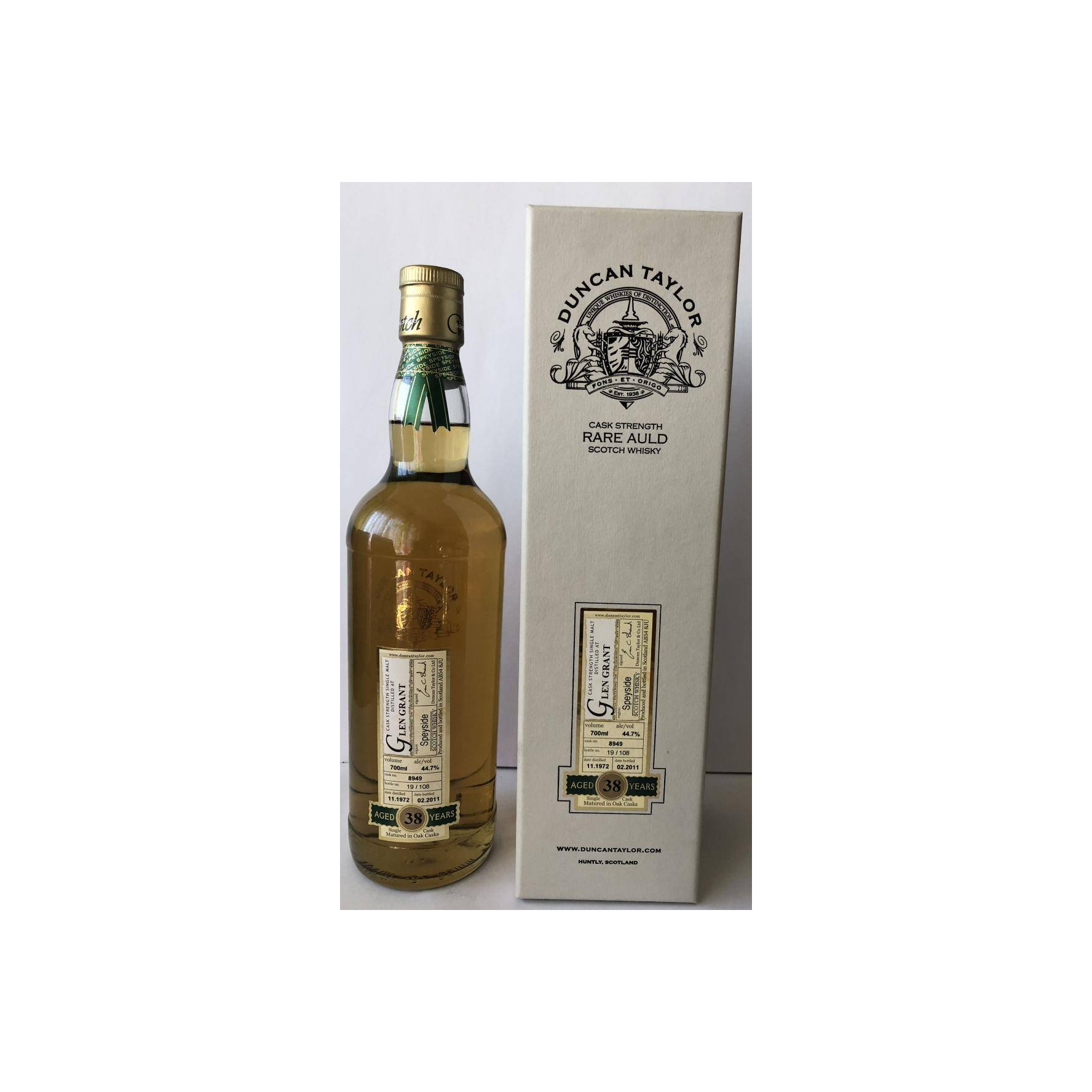 Glen Grant Rare Auld 1972 38 Years Single Malt Whisky