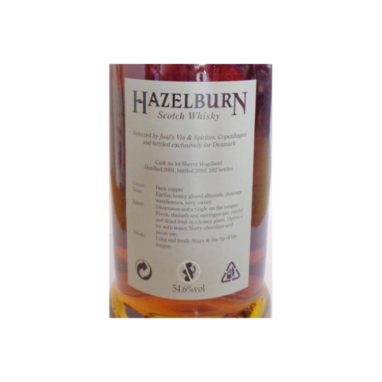 Hazelburn Cask Strength Collection 2001 8 Years Single Malt Whisky 2