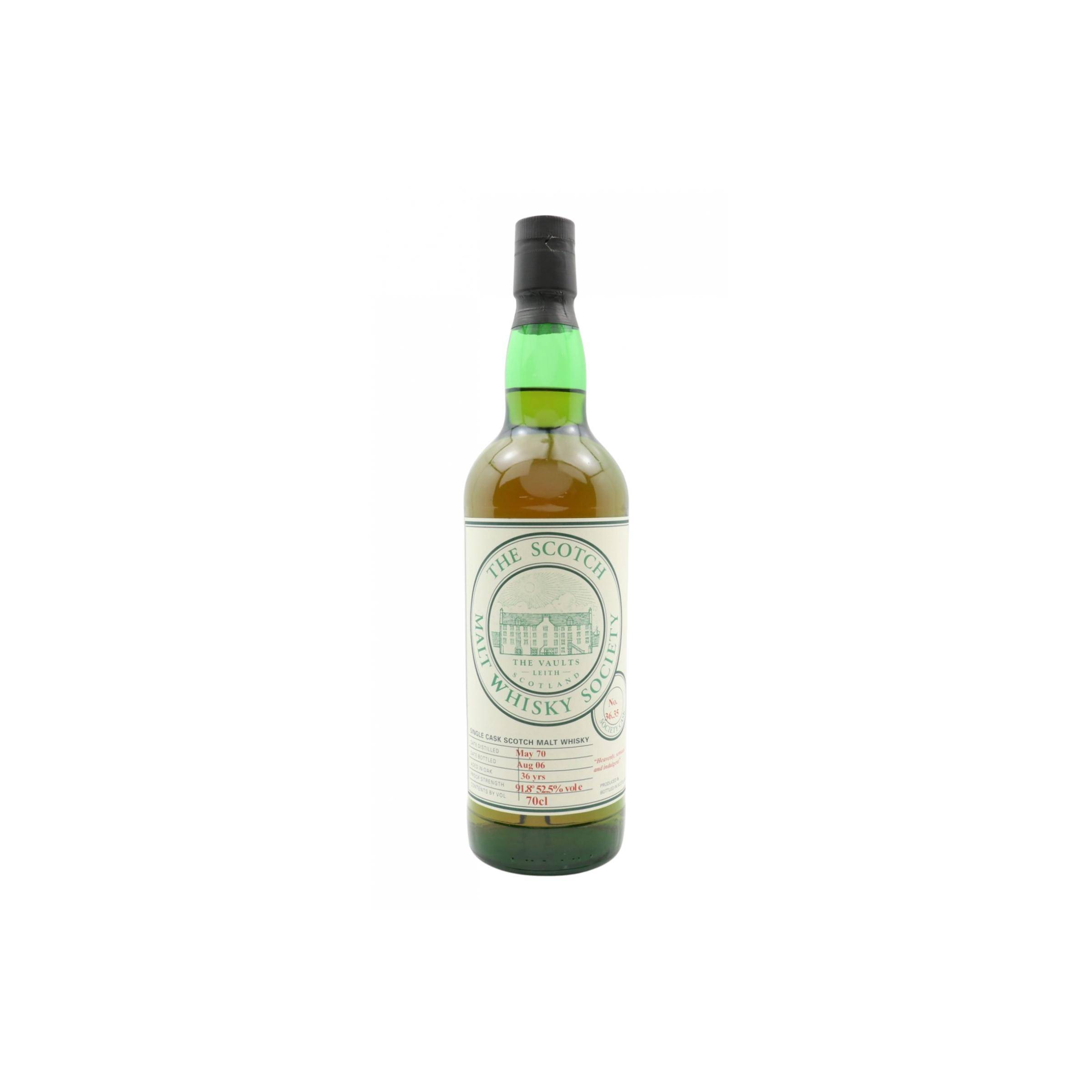 The Scotch Malt Whisky Society 1970 36 Years Single Malt Whisky