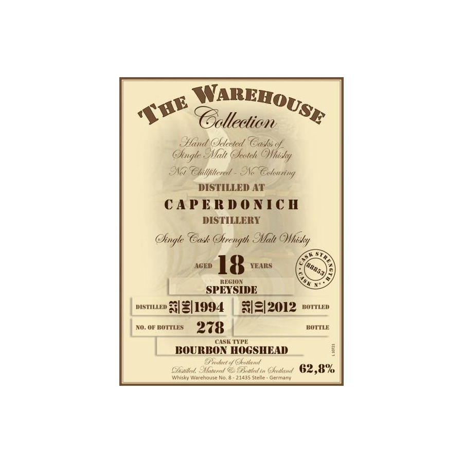 Caperdonich 1994 18 Years Single Malt Whisky 2