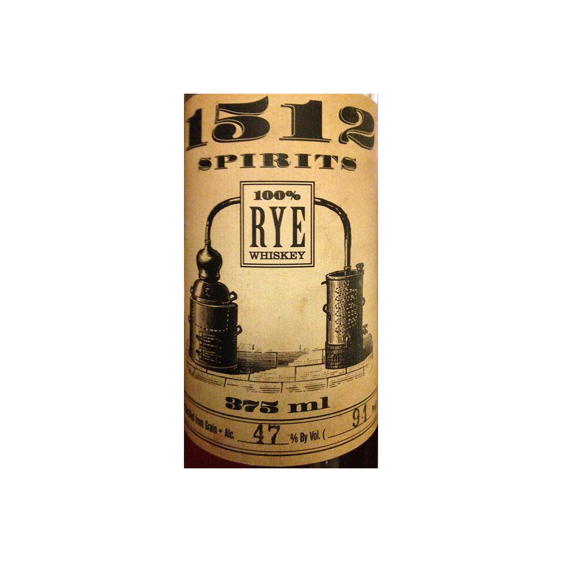 1512 Spirits 100% Rye Whiskey
