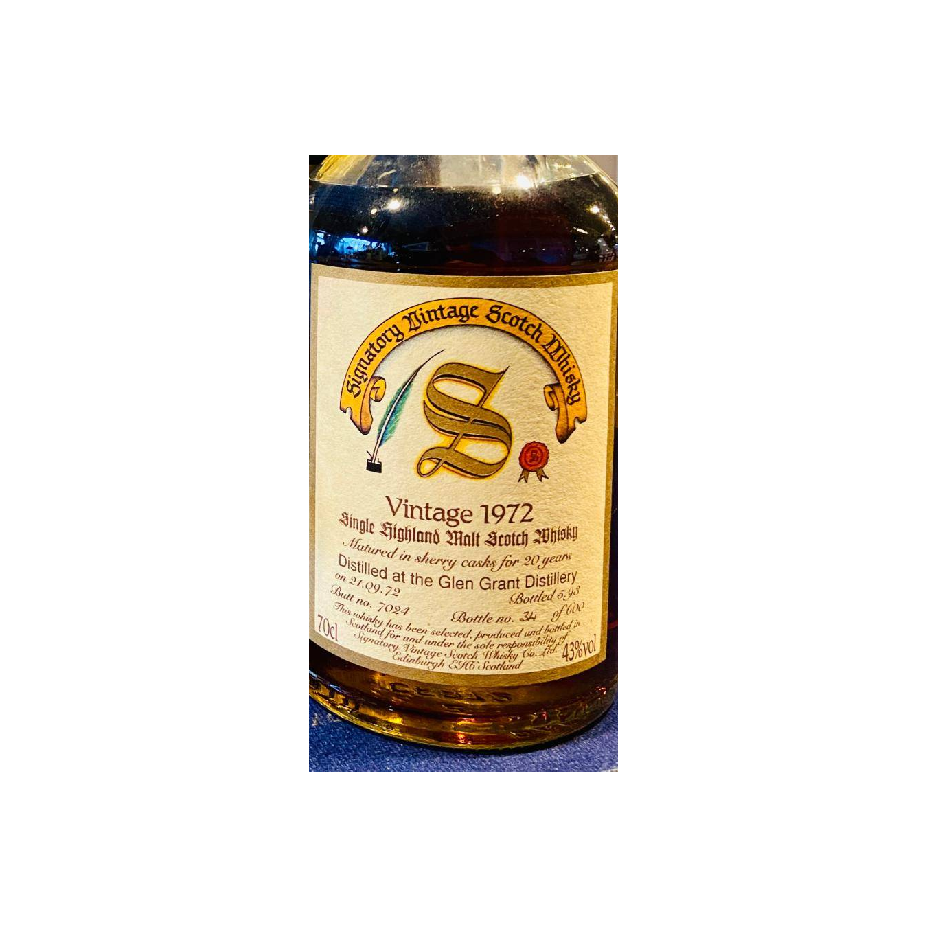 Glen Grant Vintage Collection - Dumpy 1972 20 Years Single Malt Whisky