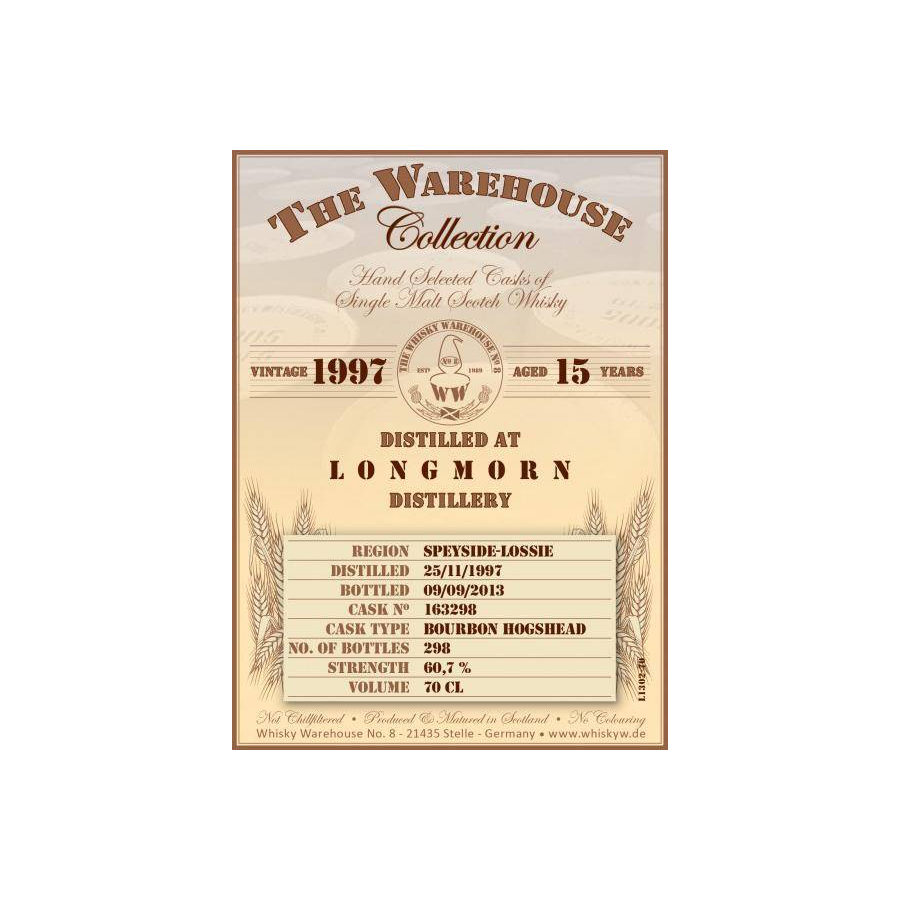Longmorn 1997 15 Years Single Malt Whisky