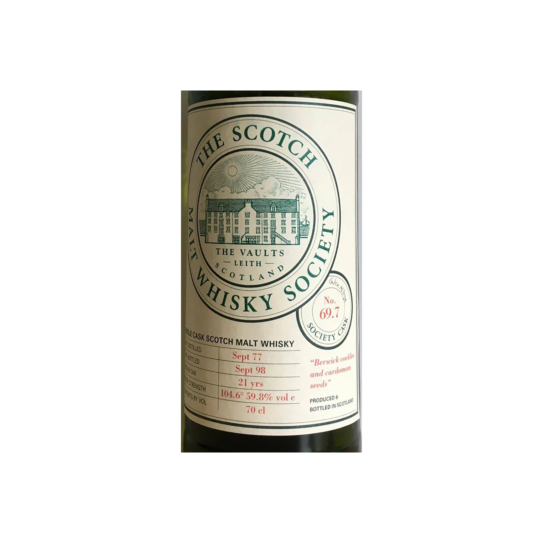 The Scotch Malt Whisky Society 1977 21 Years Single Malt Whisky