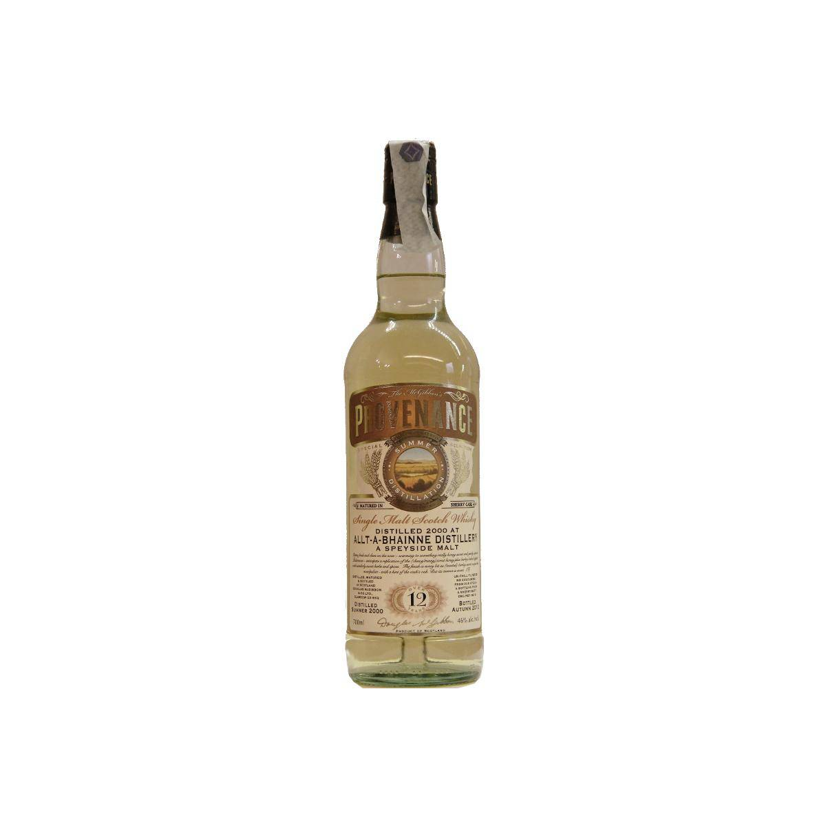 Allt-A-Bhainne McGibbon's Provenance 2000 12 Years Single Malt Whisky