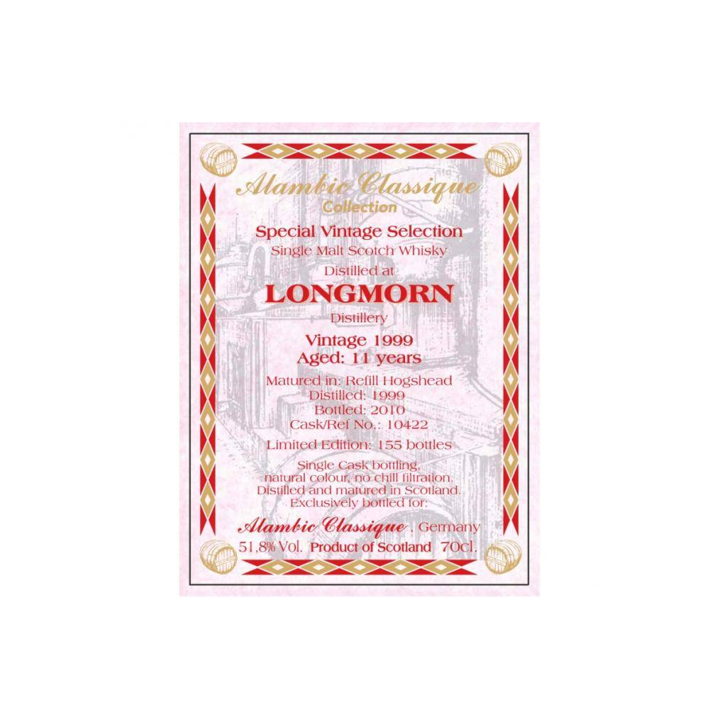 Longmorn 1999 11 Years Single Malt Whisky 2