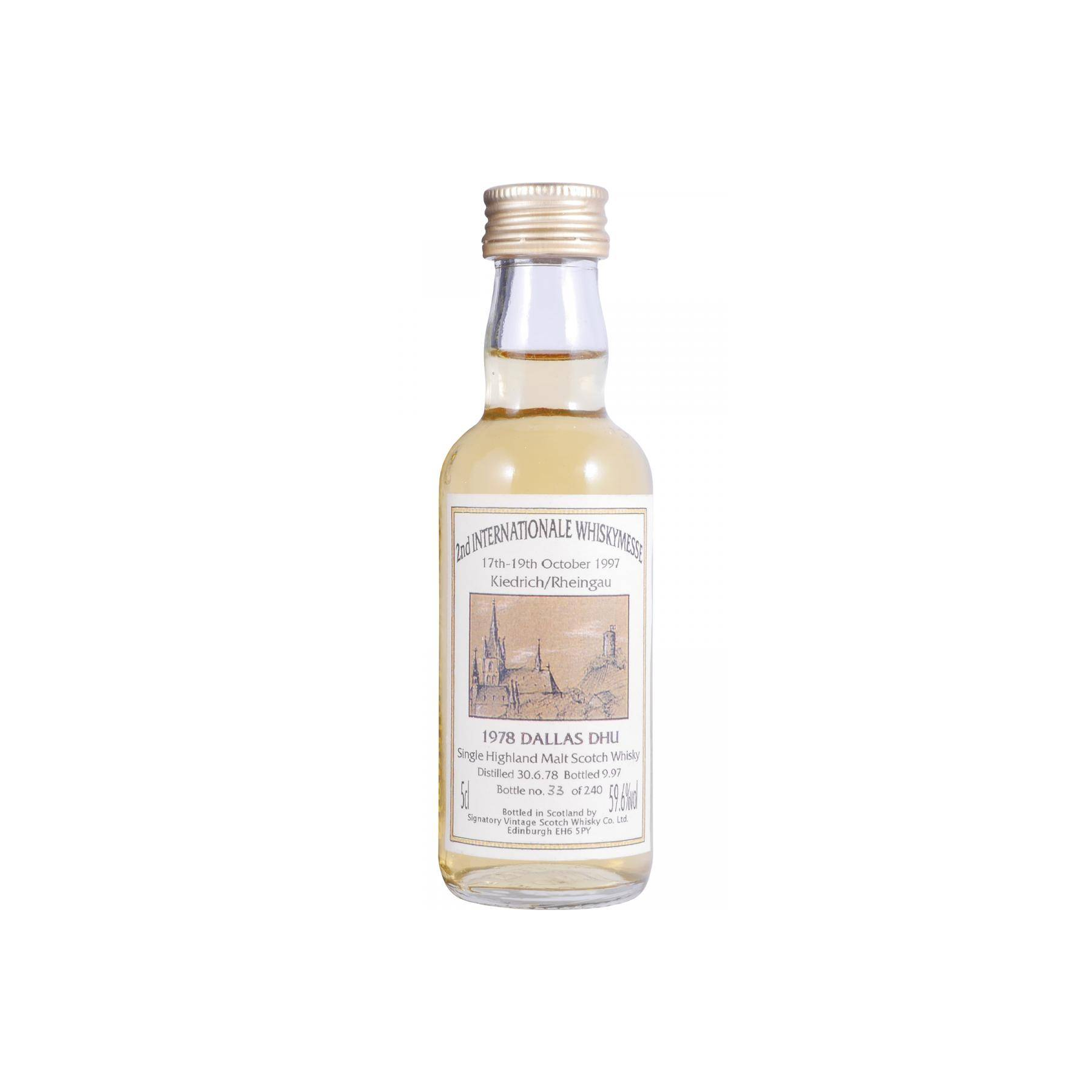 Dallas Dhu Miniature 1978 19 Years Single Malt Whisky 3