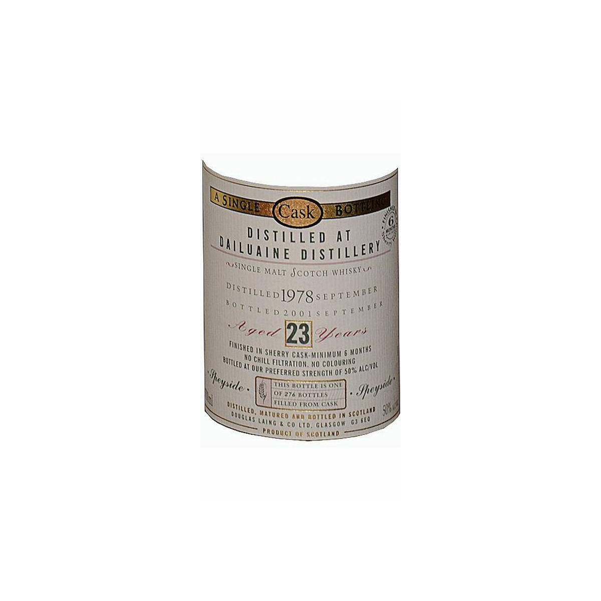 Dailuaine Old Malt Cask 1978 23 Years Single Malt Whisky 3