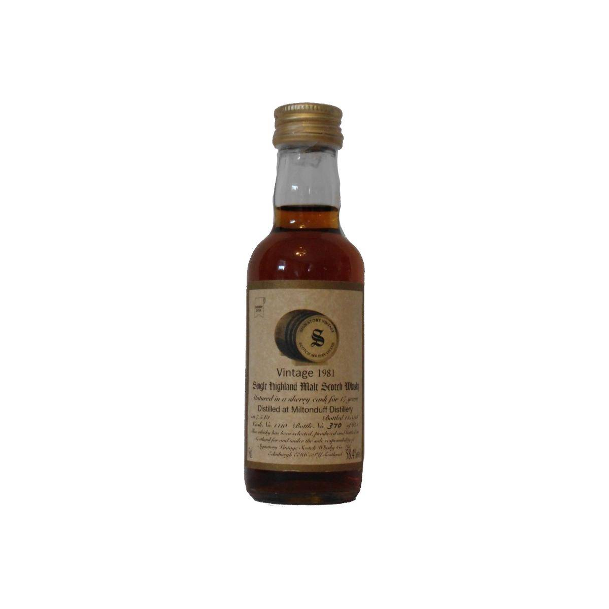 Miltonduff 1981 17 Years Single Malt Whisky 2