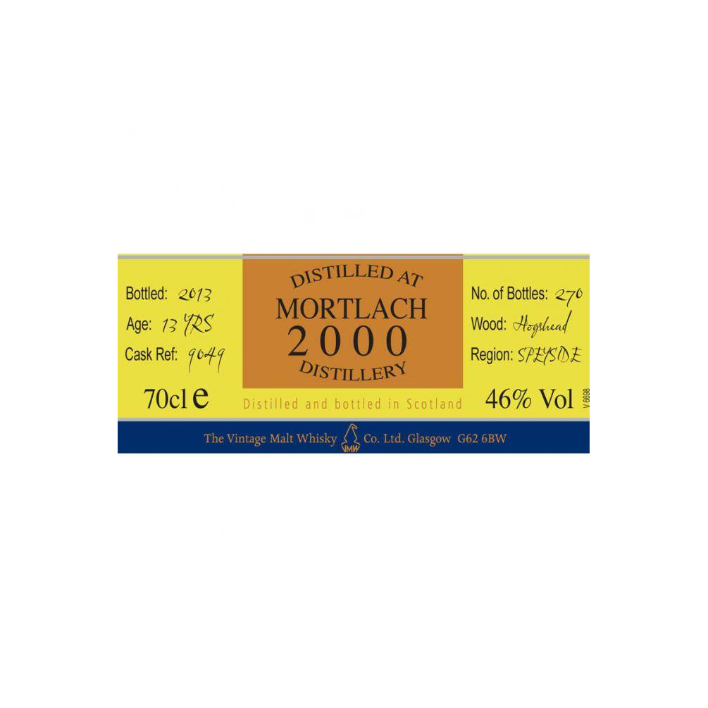 Mortlach The Cooper's Choice 2000 13 Years Single Malt Whisky 2