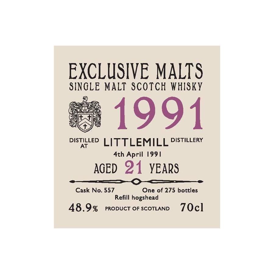 Littlemill 1991 21 Years Single Malt Whisky 2