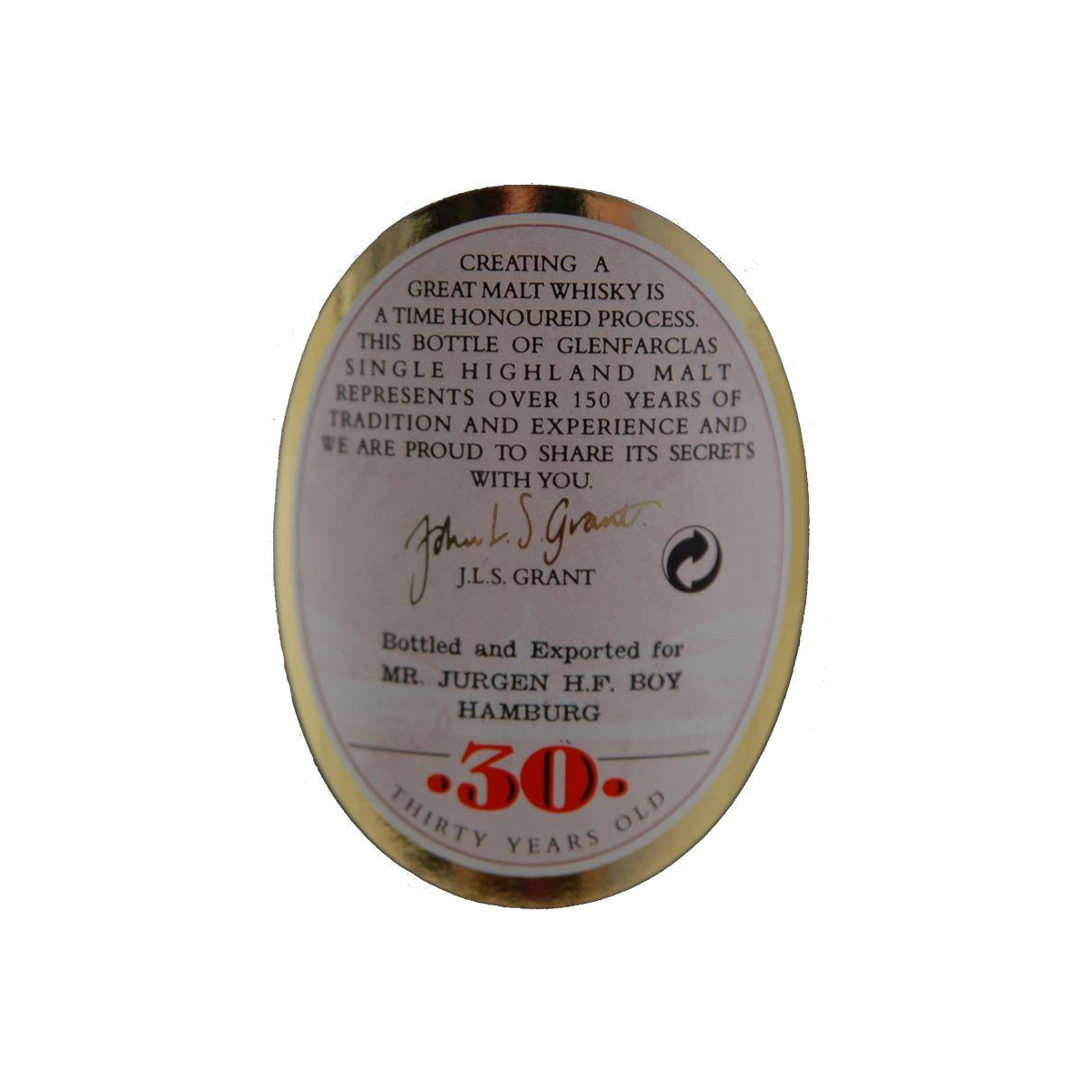 Glenfarclas 30 Years Single Malt Whisky 3