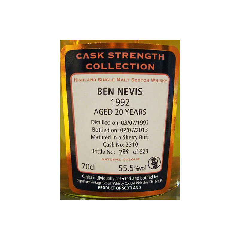 Ben Nevis Cask Strength Collection 1992 20 Years Single Malt Whisky 2