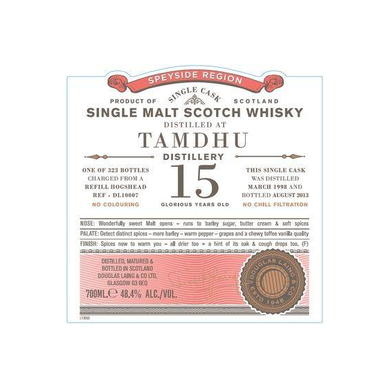 Tamdhu Old Particular 1998 15 Years Single Malt Whisky 2