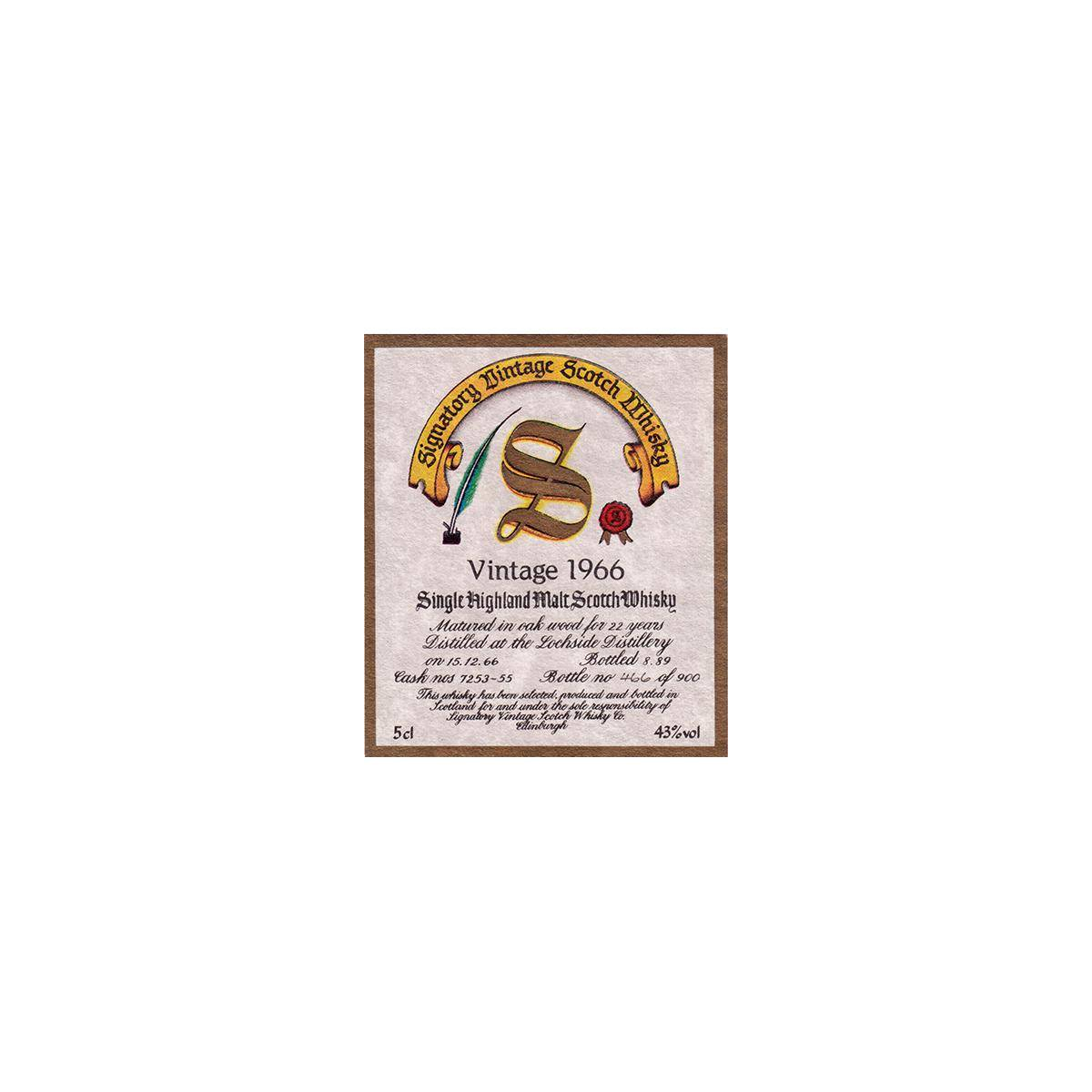 Lochside 1966 22 Years Single Malt Whisky 3