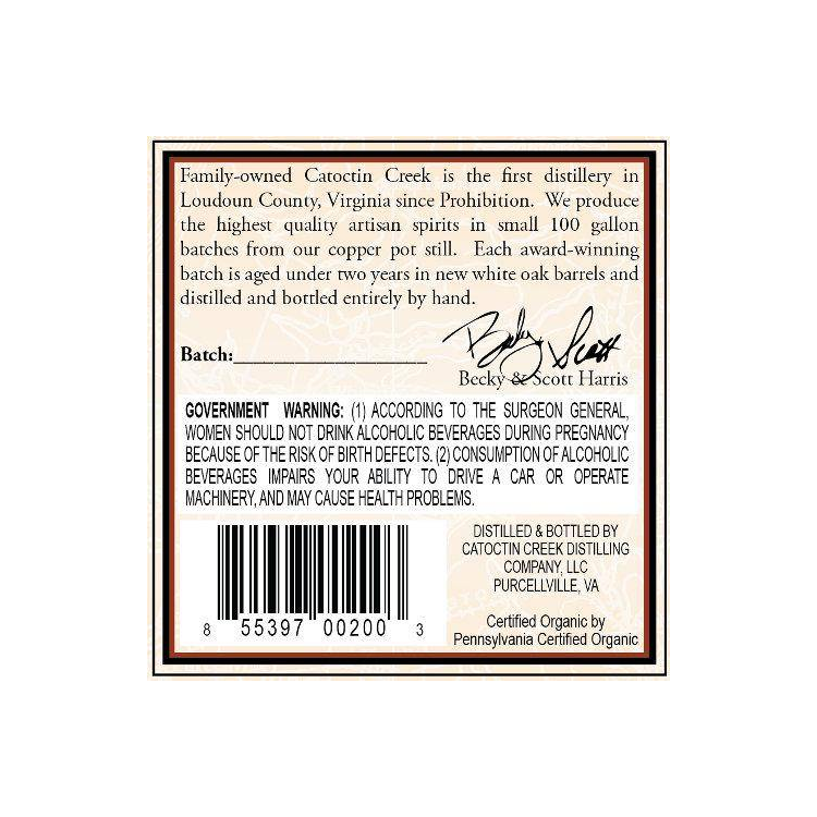 Catoctin Creek Roundstone Rye - Organic 3
