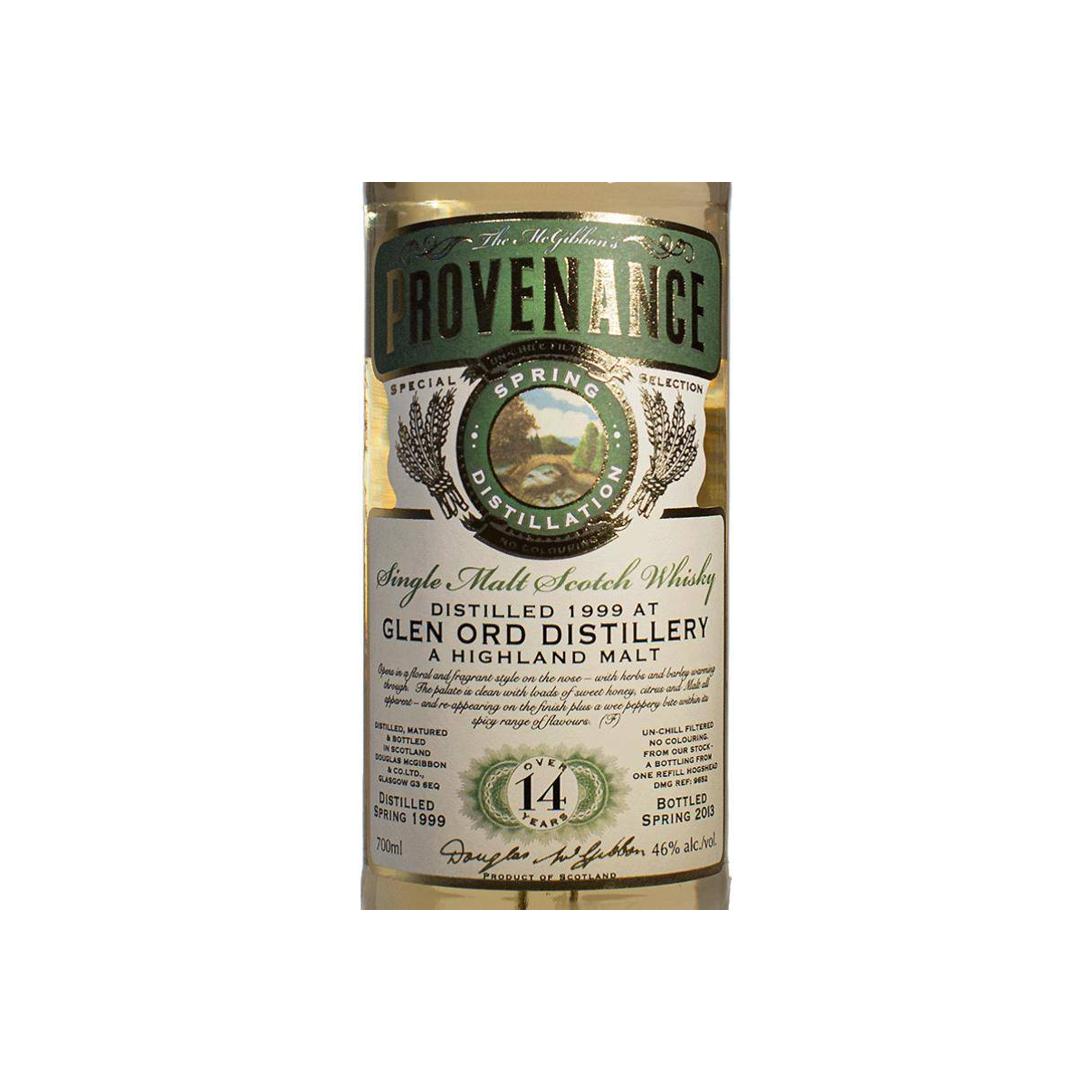 Glen Ord McGibbon's Provenance 1999 14 Years Single Malt Whisky 2