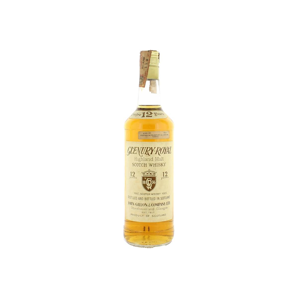 Glenury Royal 12 Years Single Malt Whisky