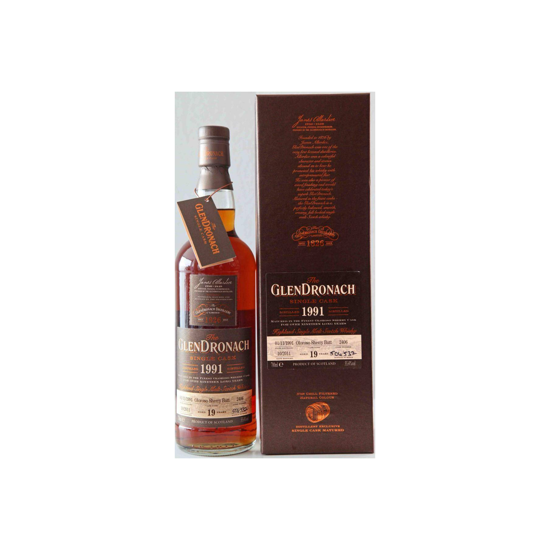 GlenDronach 1991 19 Years Single Malt Whisky 2