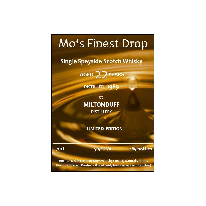 Miltonduff 1989 22 Years Single Malt Whisky