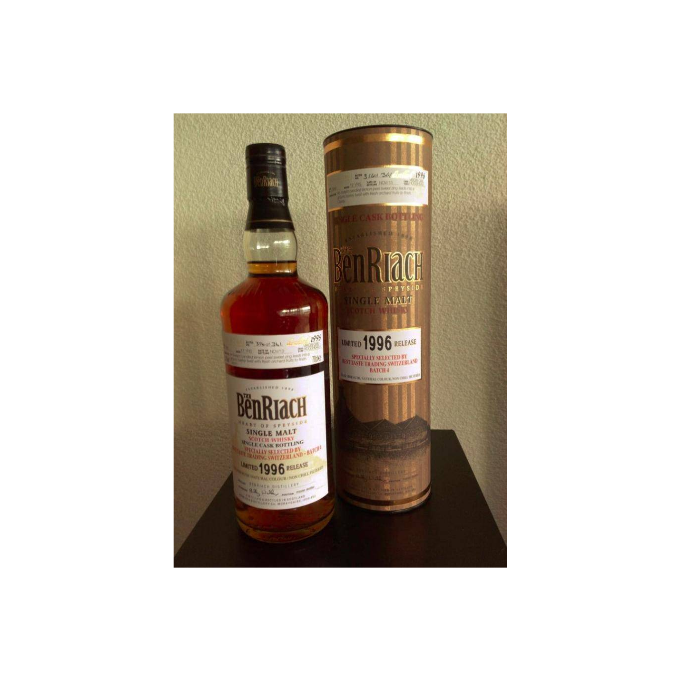 BenRiach Individual Cask Bottling 1996 17 Years Single Malt Whisky 2