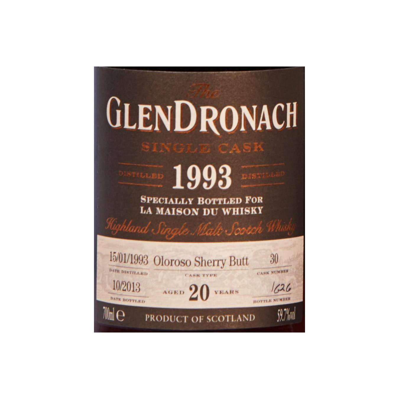 GlenDronach Single Cask 1993 20 Years Single Malt Whisky 3