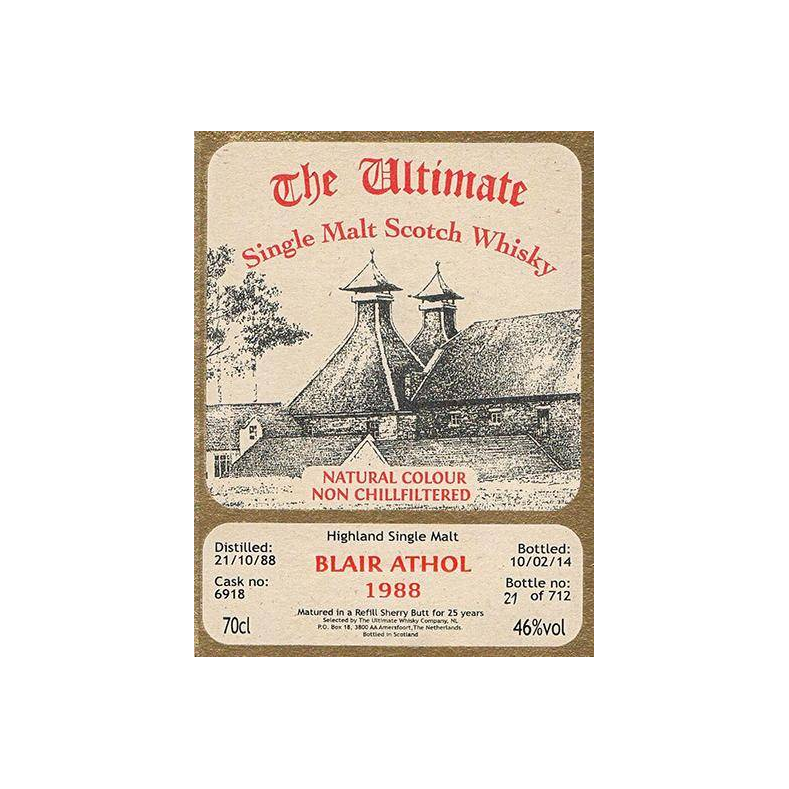 Blair Athol The Ultimate 1988 25 Years Single Malt Whisky 2